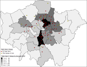 High-harm gangs in London 